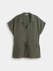BLUSA SAFARI Verde oscuro