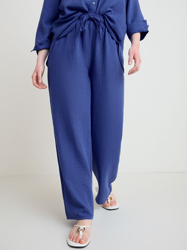 PANTAL&Oacute;N R&Uacute;STICO ANCHO Azulon