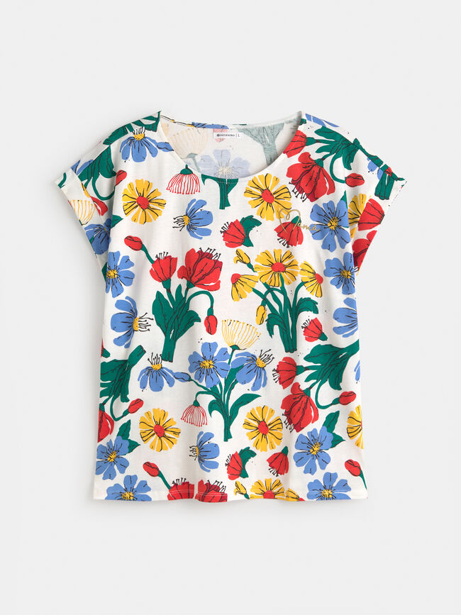 CAMISETA FLORES MAM&Aacute; Estampado 1