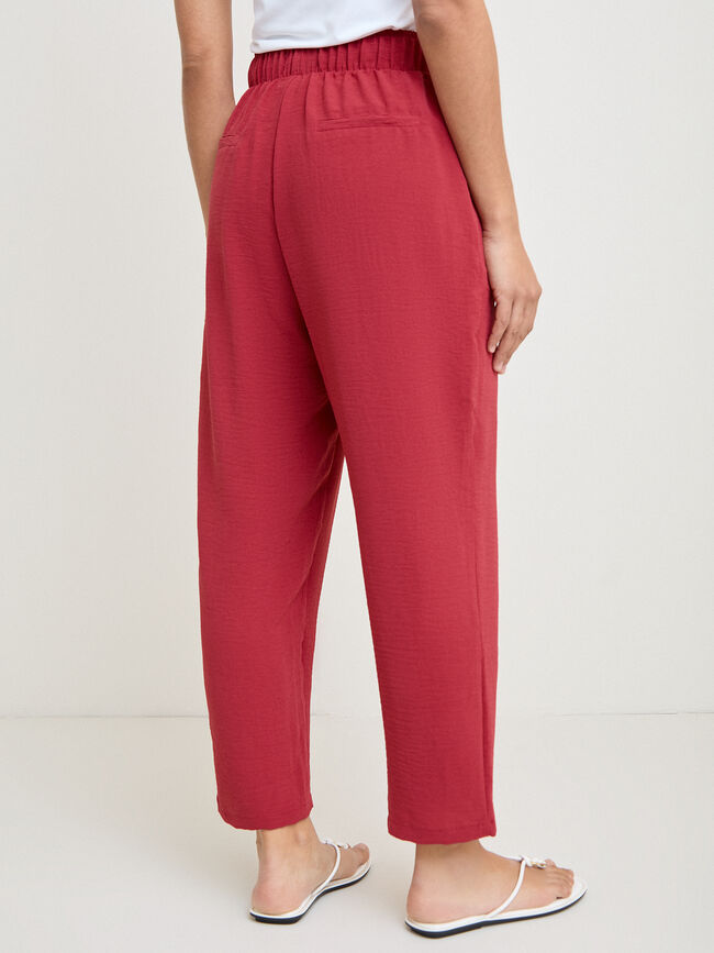 PANTAL&Oacute;N JOGGER Rojo Cabaret