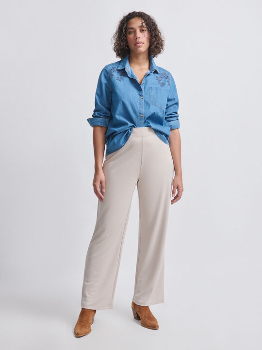 PANTALON RECTO Vison Claro image number null