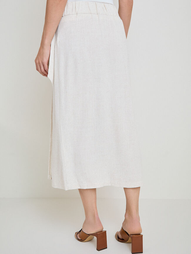 FALDA PAREO BORDADO Crudo