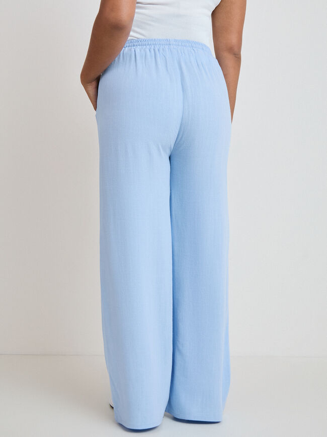 PANTAL&Oacute;N R&Uacute;STICO LARGO Azul Chambray