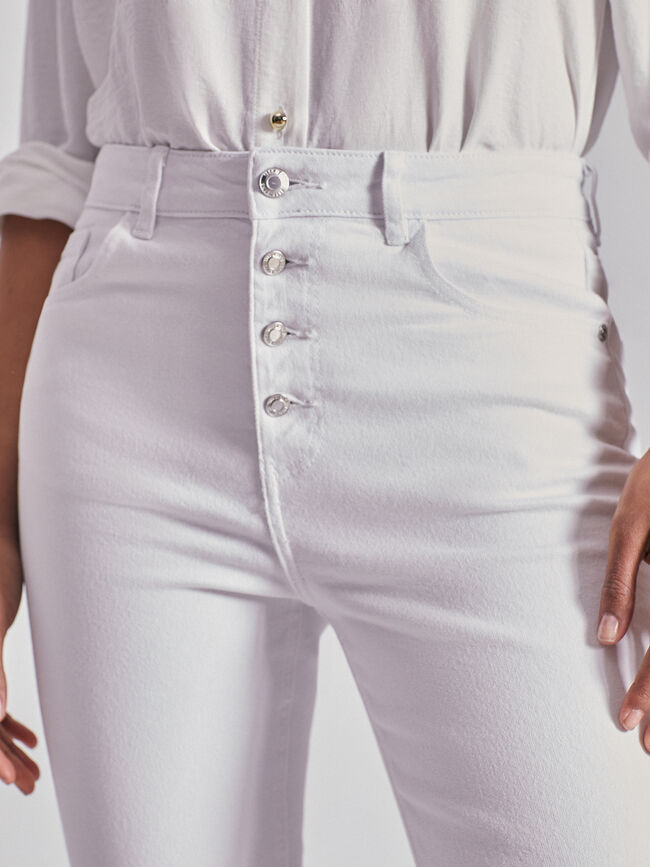 VAQUERO ACAMPANADO CAPRI Blanco Optico