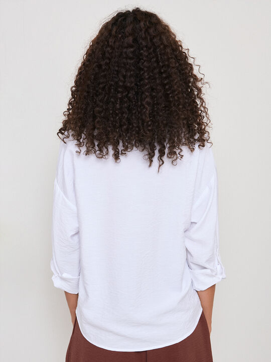 CAMISA B&Aacute;SICA Blanco Optico image number null