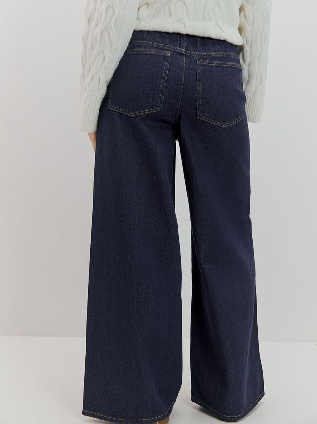 SUPER WIDE LEG GOMA Rinse Wash