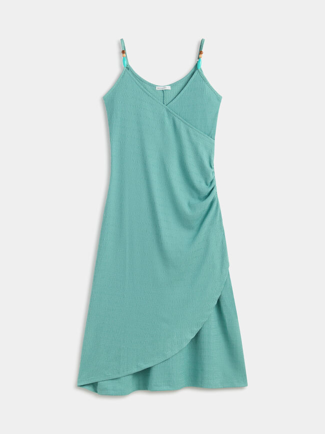 vestido detalle abalorios Vintage Blue