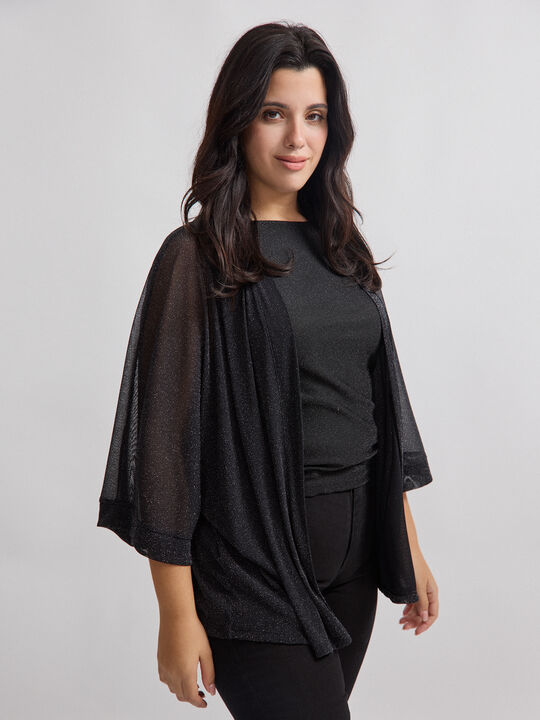 KIMONO TUL BRILLO Negro image number null