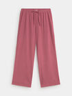PANTALON TEXTURA ROSA VINTAGE
