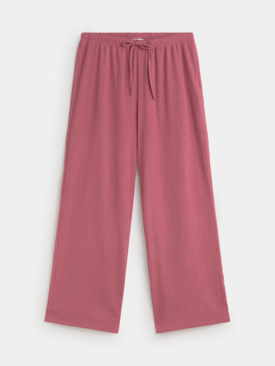 PANTALON TEXTURA ROSA VINTAGE image number null
