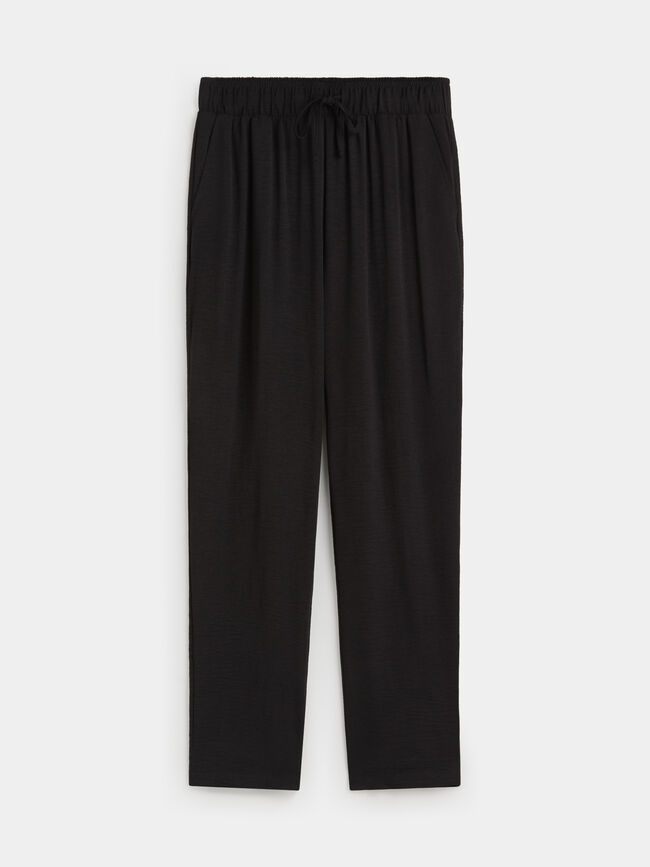 PANTAL&Oacute;N JOGGER FLUIDO Negro