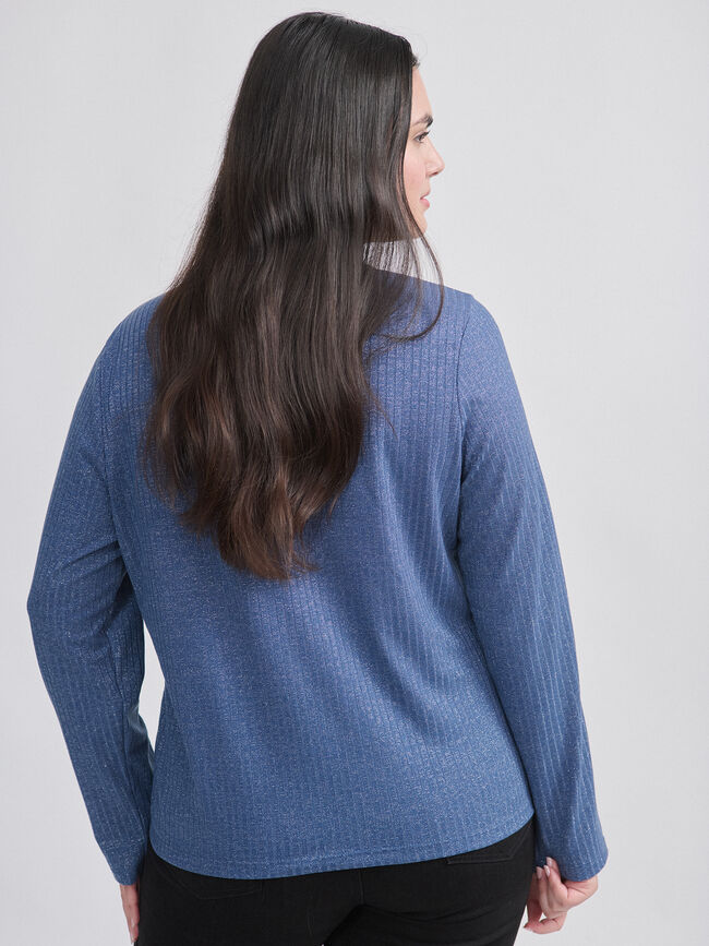 CAMISETA CUELLO ALTO Azul Noche