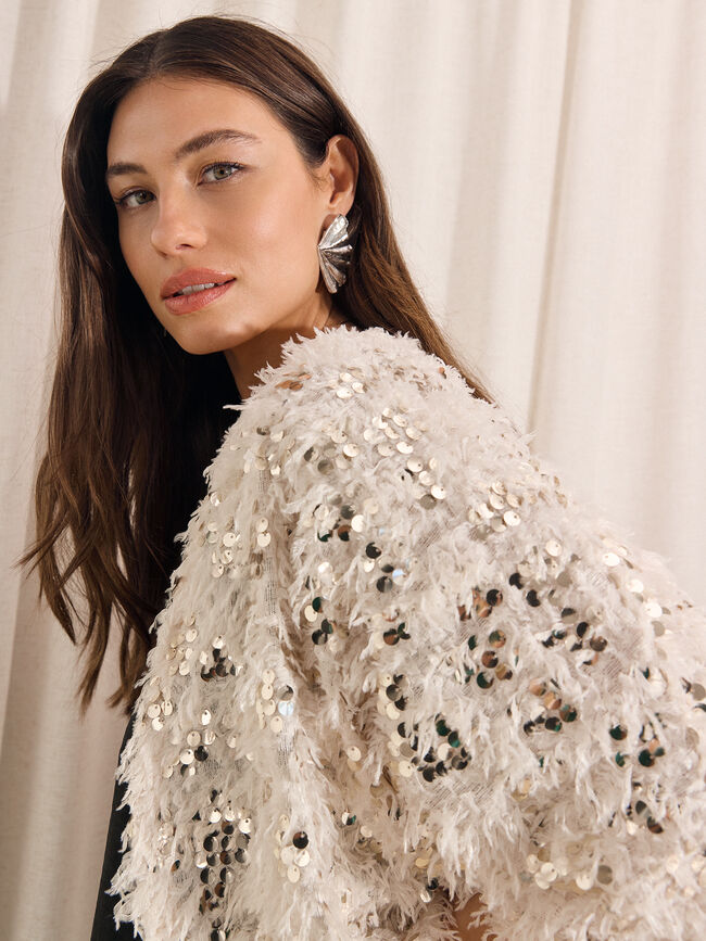 CHAQUETA PLUMA Crudo