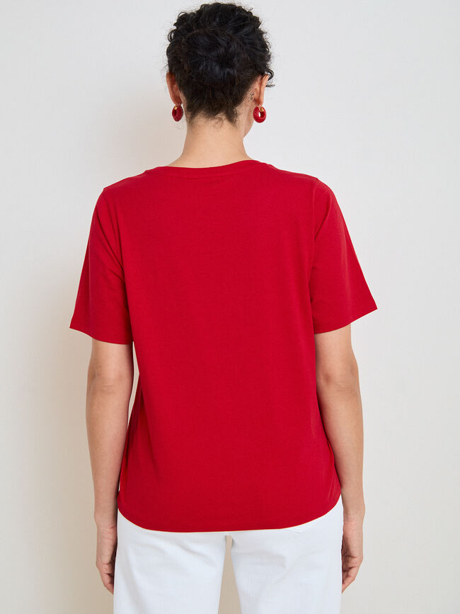 CAMISETA ESTRELLA 3D Rojo