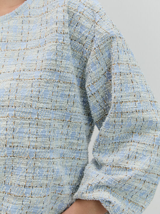 SUDADERA TWEED GLOBO Azul image number null