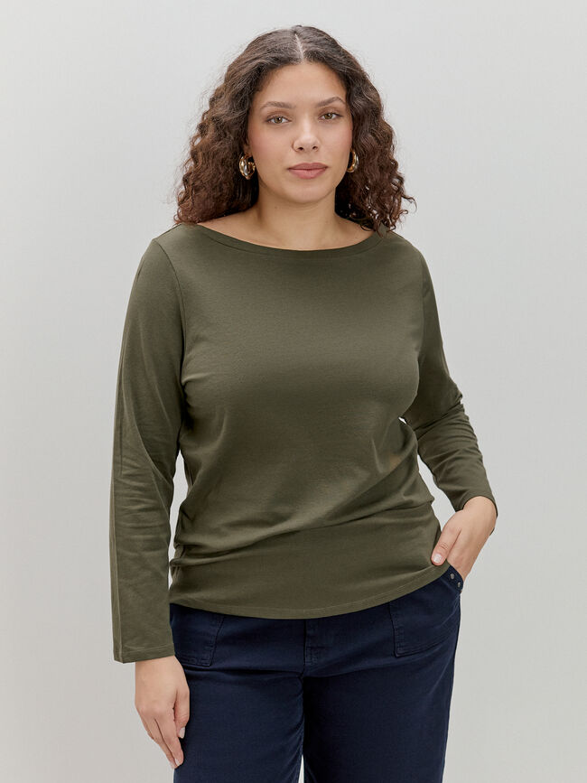 CAMISETA MANGA LARGA verde militar