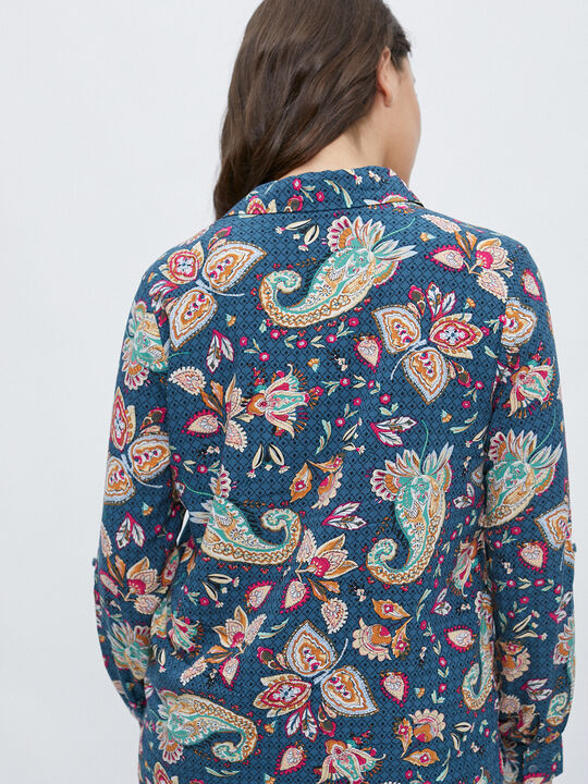 CAMISA ESTAMPADA marino claro image number null