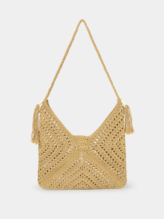 BOLSO HOMBRO CROCHET Crudo image number null