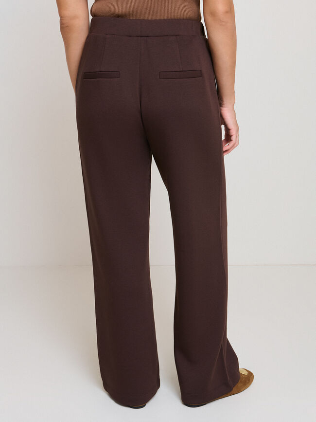 PANTALON VESTIR DETALLE Marron Medio