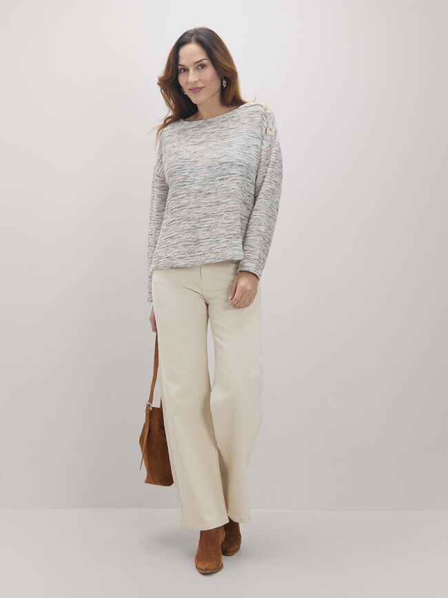 JERSEY DETALLE BOTON Crudo