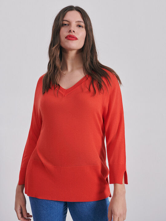 JERSEY CUELLO PICO naranja golden image number null