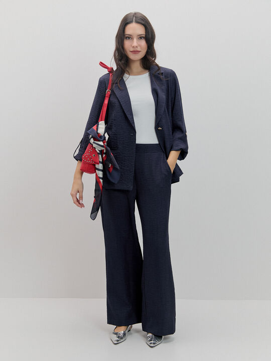 BLAZER FIT RELAJADO Azul Marino image number null