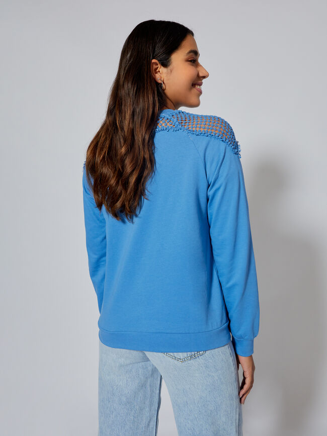 Sudadera detalle hombro Azulon