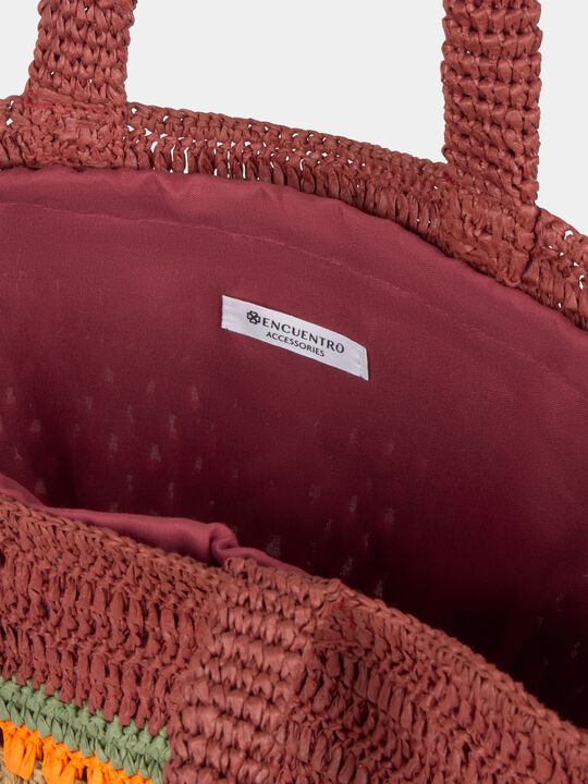 BOLSO GRANDE PAPEL Marron Medio image number null