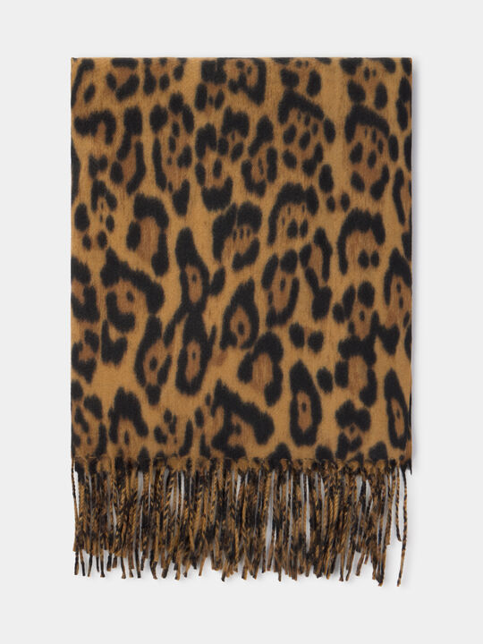 PAÑUELO ESTAMPADO ANIMAL Marron image number null