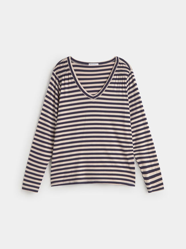 CAMISETA FRUNCES Rayas 1