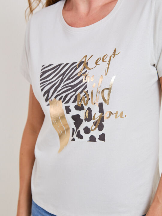 CAMISETA ANIMAL PRINT Hielo image number null