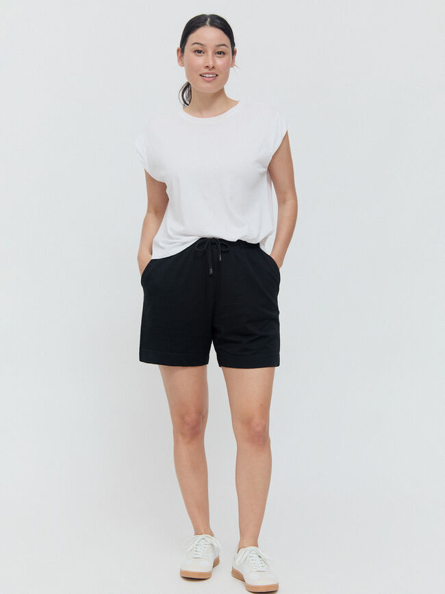 SHORT FELPA Negro