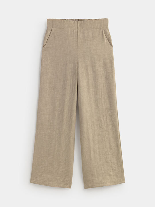 pantalon ancho Beige Tostado image number null