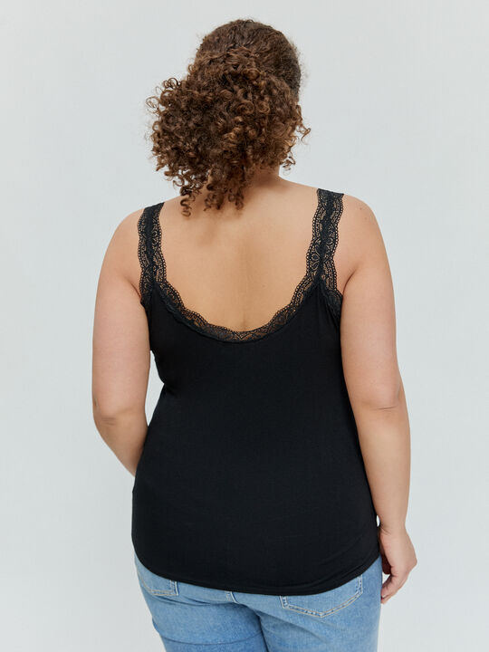 TOP LENCERO RAYA Negro image number null