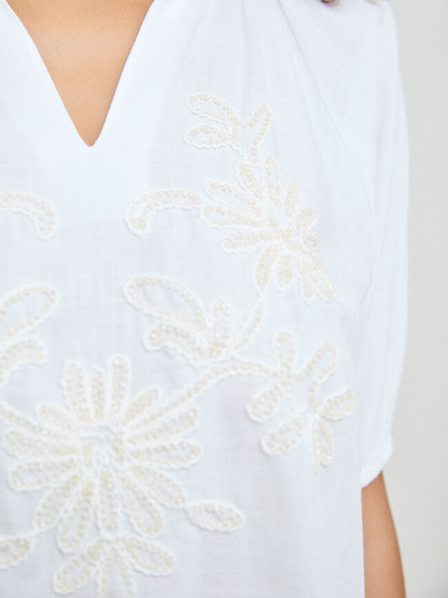 BLUSA BORDADO Crudo