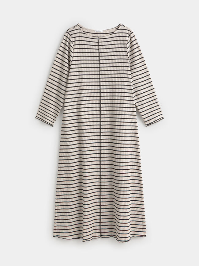 VESTIDO RAYAS Crudo