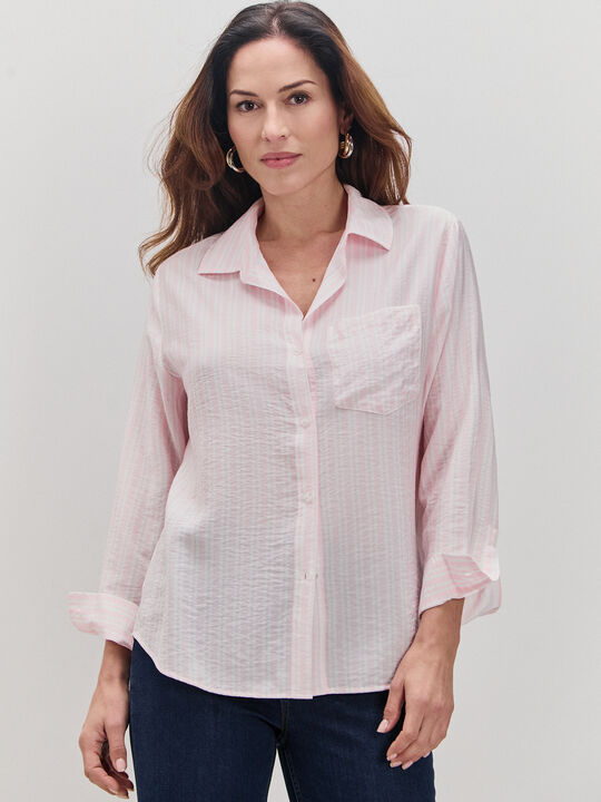 CAMISA MANGA LARGA Rosa image number null