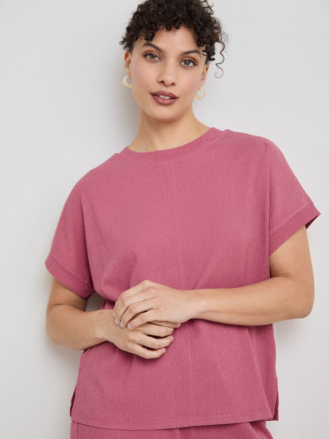 CAMISETA TEXTURA ROSA VINTAGE