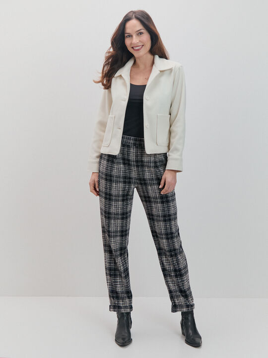 PANTAL&Oacute;N LIVERPOOL CUADROS Negro image number null