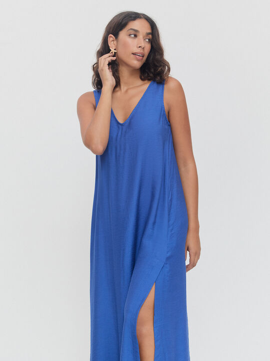 VESTIDO TIRANTE ANCHO Indigo image number null