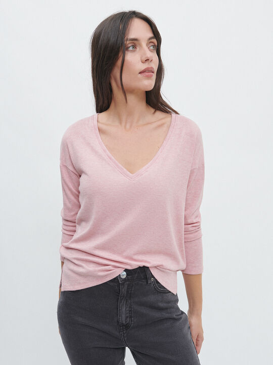 CAMISETA PUNTO FINO SOFT Maquillaje Oscu image number null