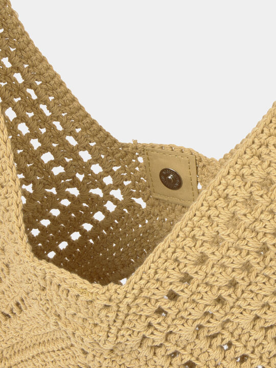 BOLSO HOMBRO CROCHET Crudo image number null
