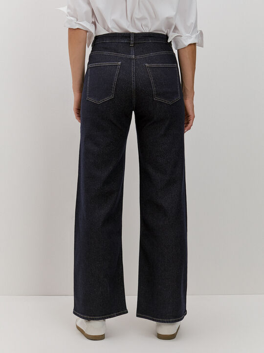 WIDE LEG DETALLE BRILLO Rinse Wash image number null