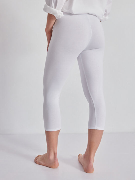 Legging capri básico Blanco Optico image number null