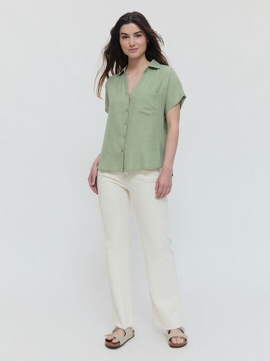 CAMISA RUSTICA Verde Laguna image number null