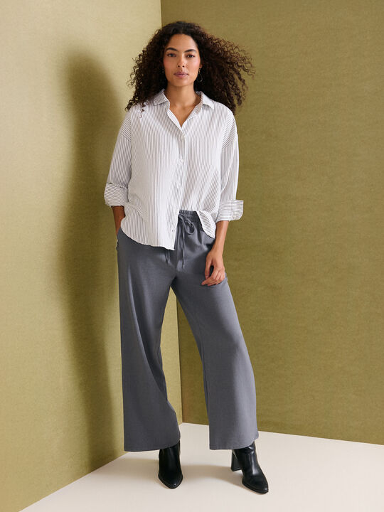 PANTAL&Oacute;N PALAZZO Gris image number null