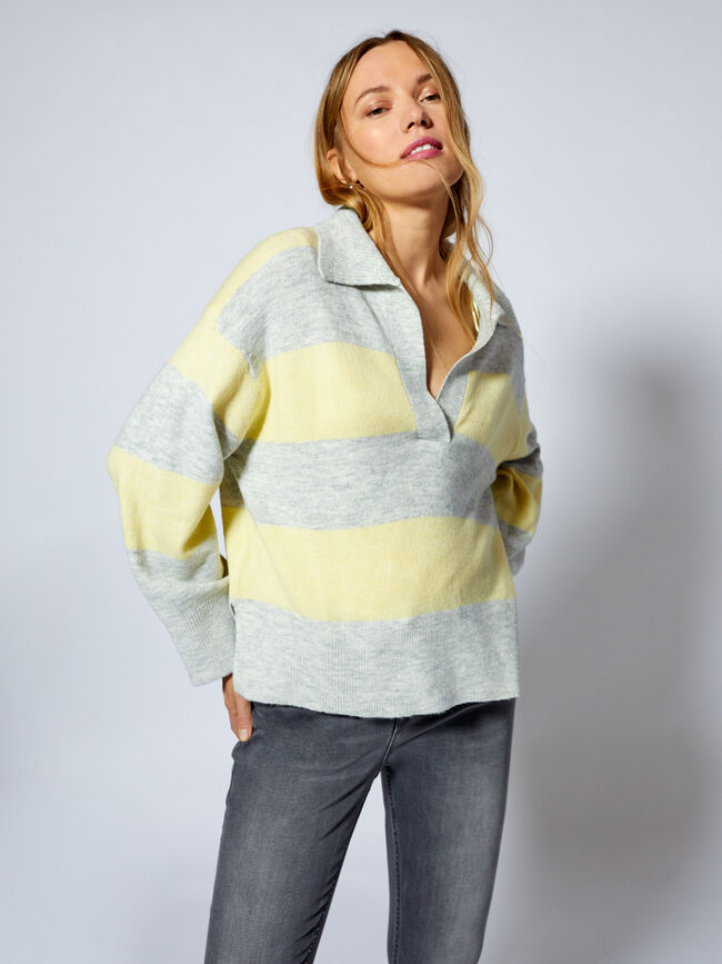 jersey cuello pico Multicolor