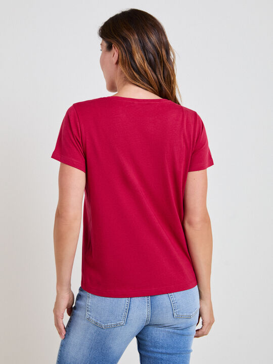 CAMISETA FLORES 3D Geranio image number null