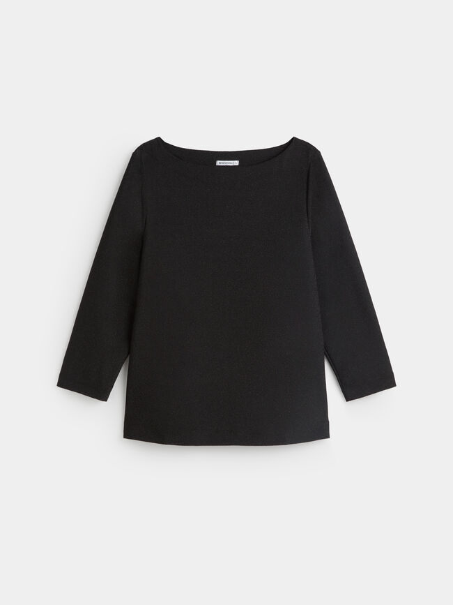 CAMISETA MANGA LARGA Negro