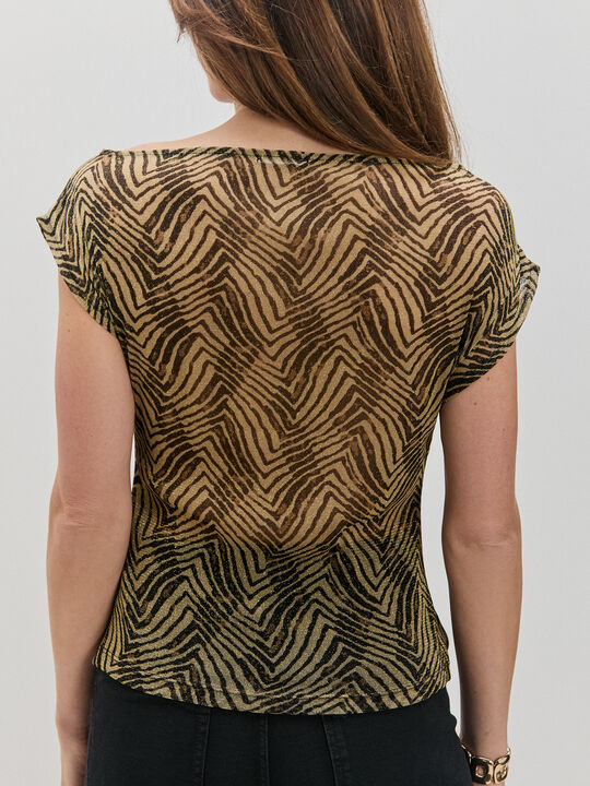 CAMISETA DRAPEADA ESTAMPADA Estampado 1 image number null